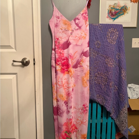 AFRM Pink and Orange Floral Dress - Picture 1 of 3